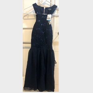 ❤️NWT Speechless Junior 9 Navy Blue Sequin Dress